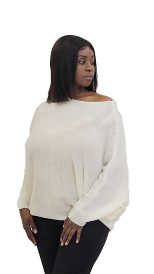 SOLID BATWING  SLEEVE TOP